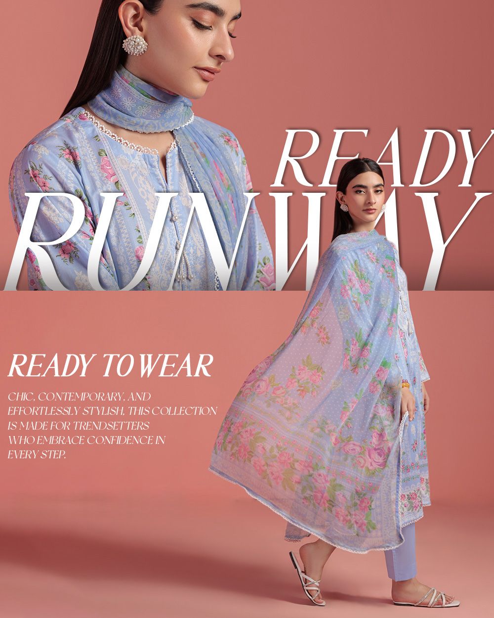 “Elegant festive-ready women’s luxury dress with embroidery and pastel tones — Everyday Luxe by Yahya’s Shop.”