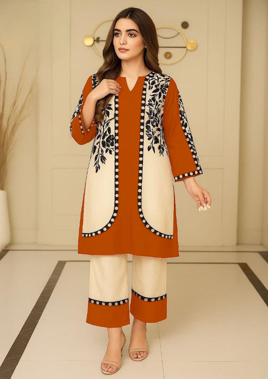 FLORAL 3 PIECE -ELEGANT KURTA SET