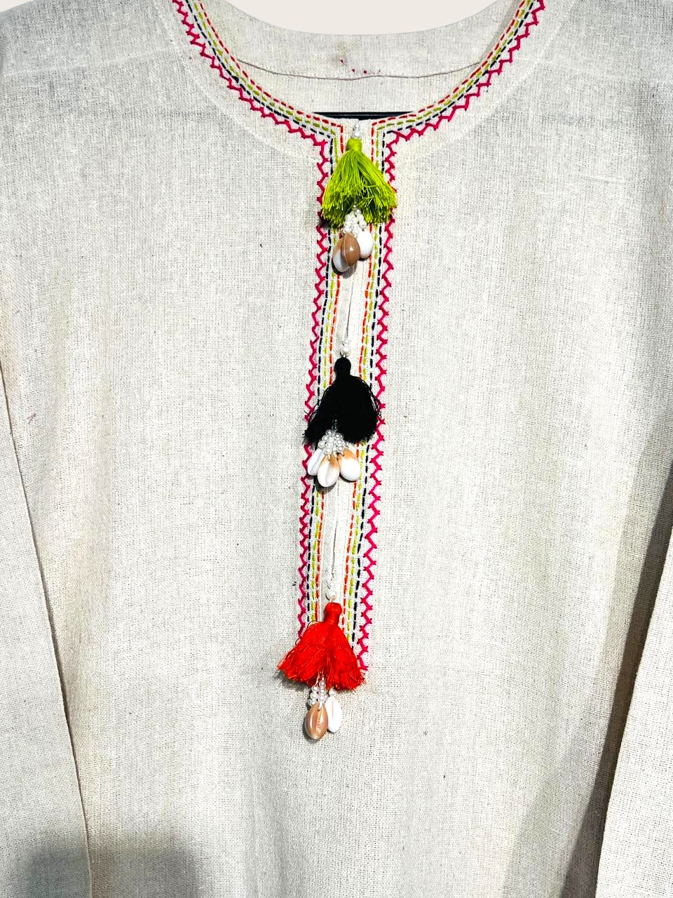 “Beige Boho Chic 2-Piece Suit – Casual Everyday Wear | Yahyas.shop”