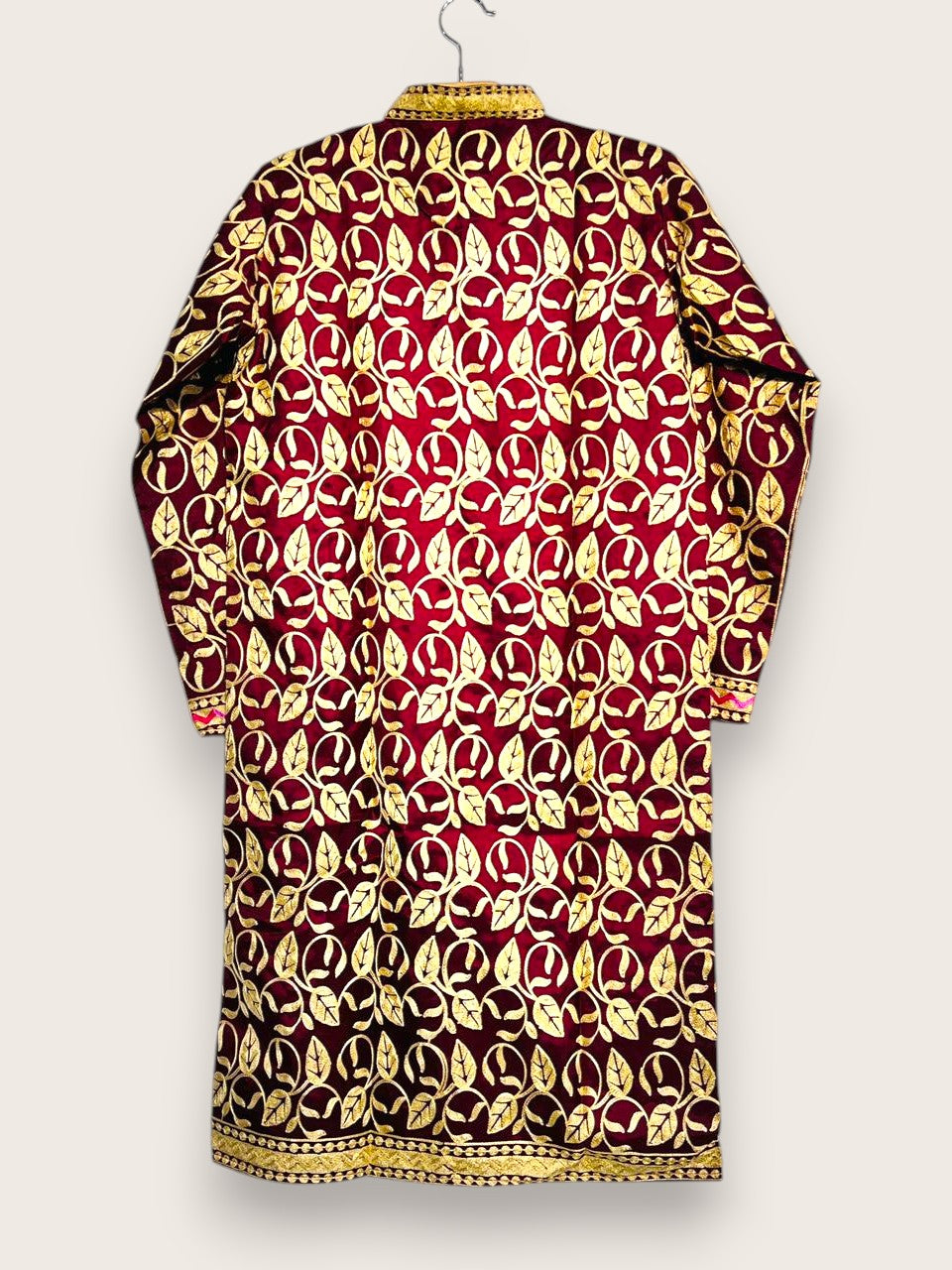 Premium Brown Embroidered Single Shirt – Classic Single Colour Edition